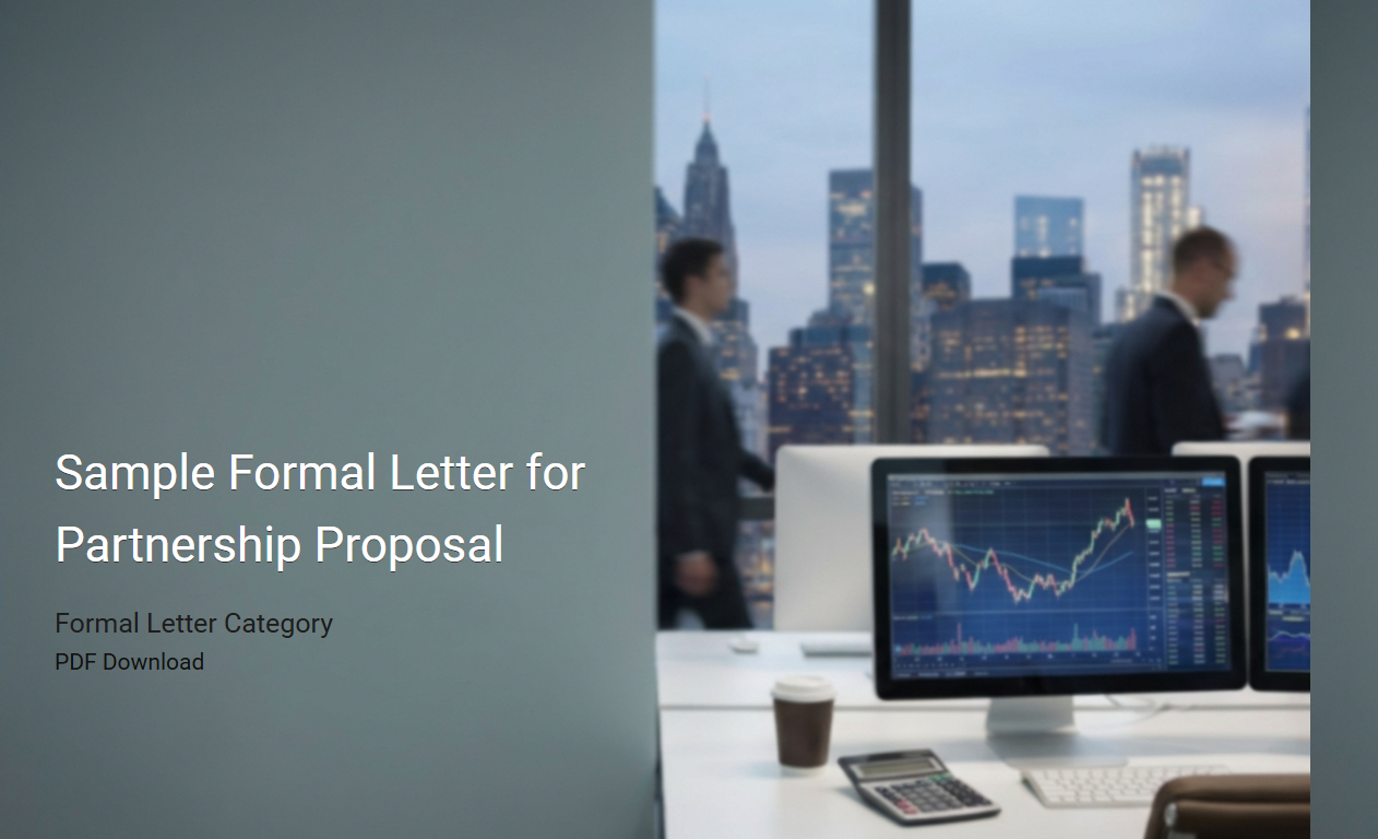 Sample Formal Letter for Partnership Proposal